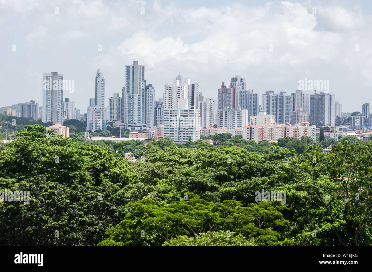Panama City skyline Stock Photo