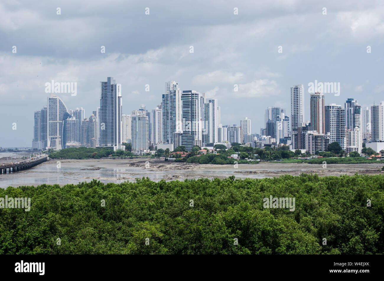 View of Punta Pacífica and Coco de Mar area in Panama City Stock Photo