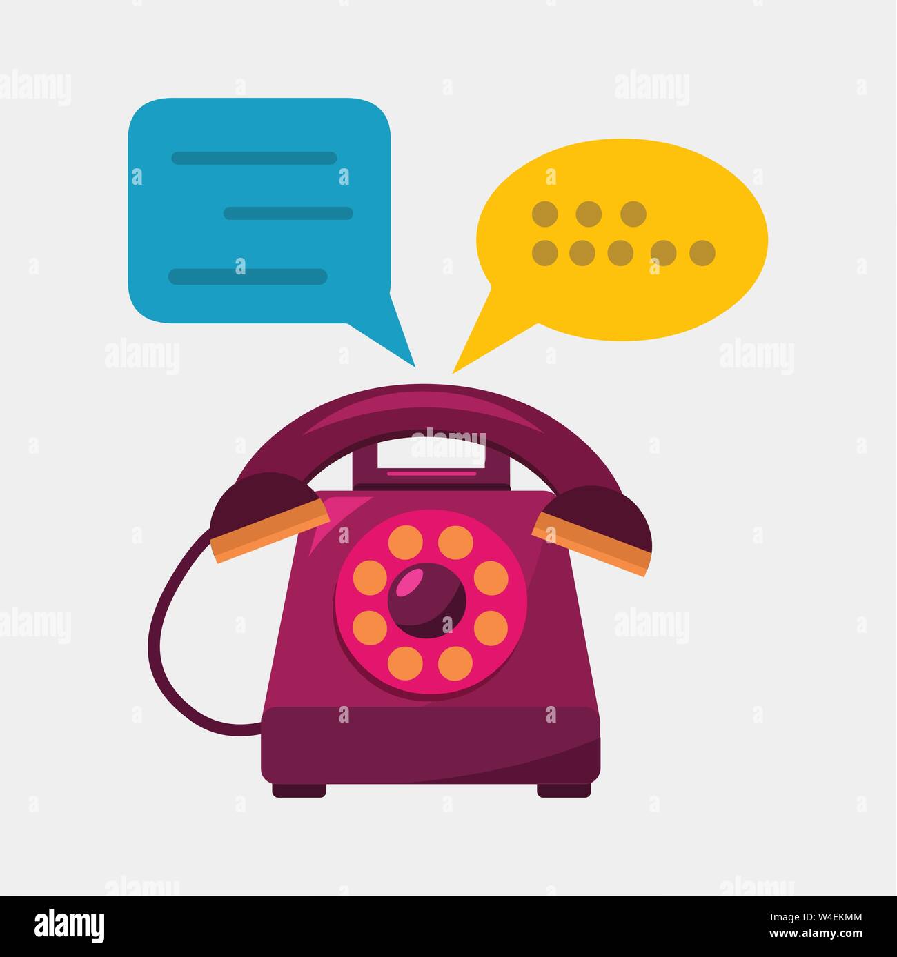 contact us center concept vector illustration Stock Vector