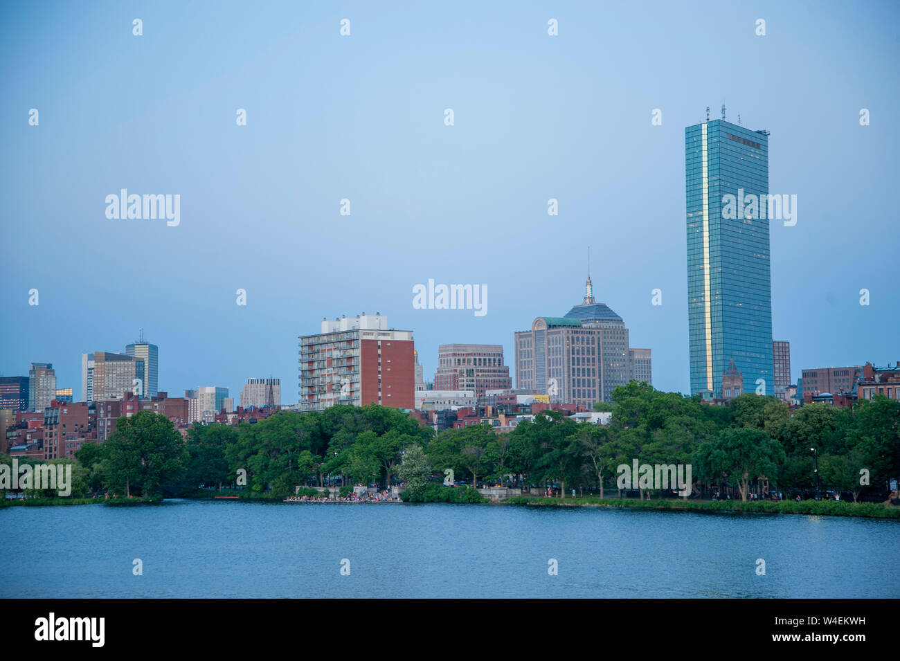 Back Bay Boston skyline Stock Photo Alamy