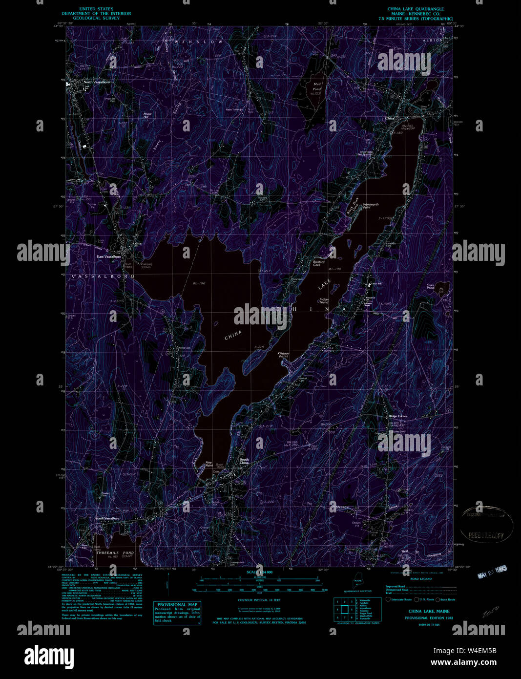 1983 china map hires stock photography and images Alamy