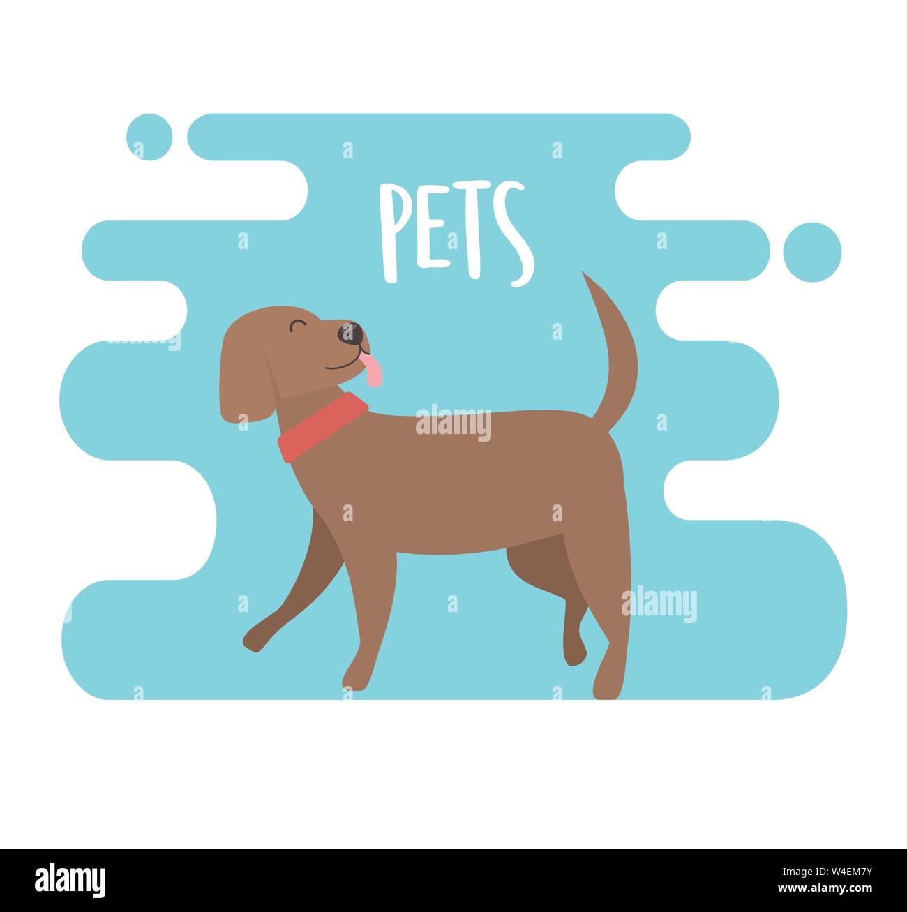 cute little dog mascot character vector illustration design Stock ...