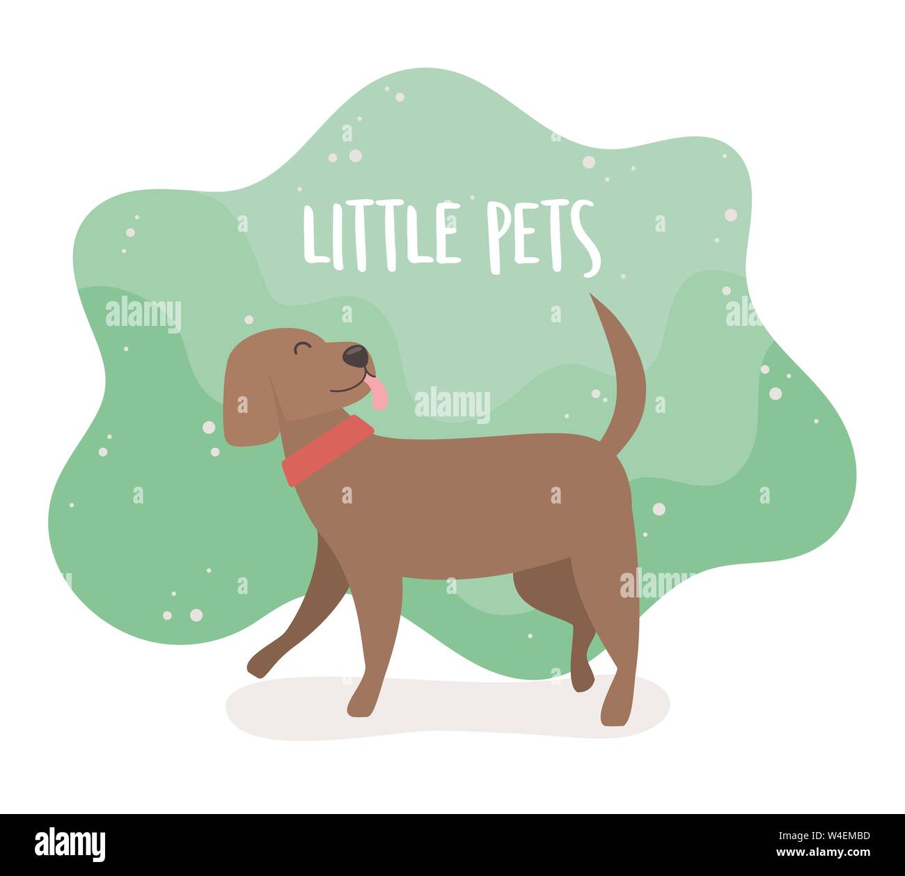 cute little dog mascot character vector illustration design Stock ...