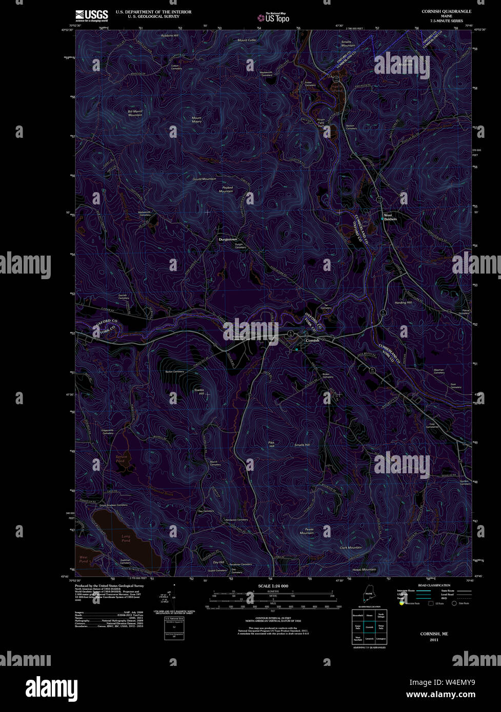 Maine USGS Historical Map Cornish 20110825 TM Inversion Restoration