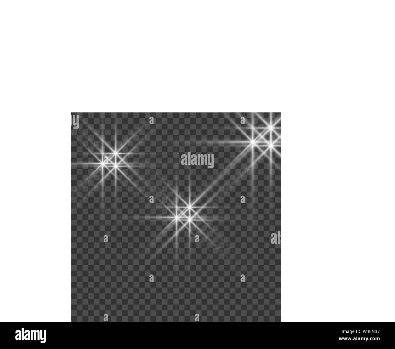 White glowing light burst explosion with transparent. Vector ...