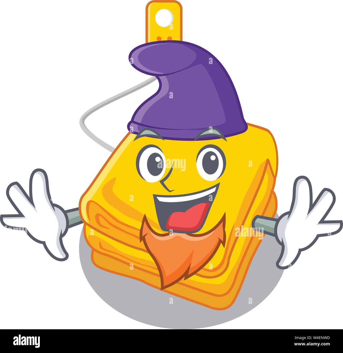 Elf electric blanket in the character shape vector illustration Stock