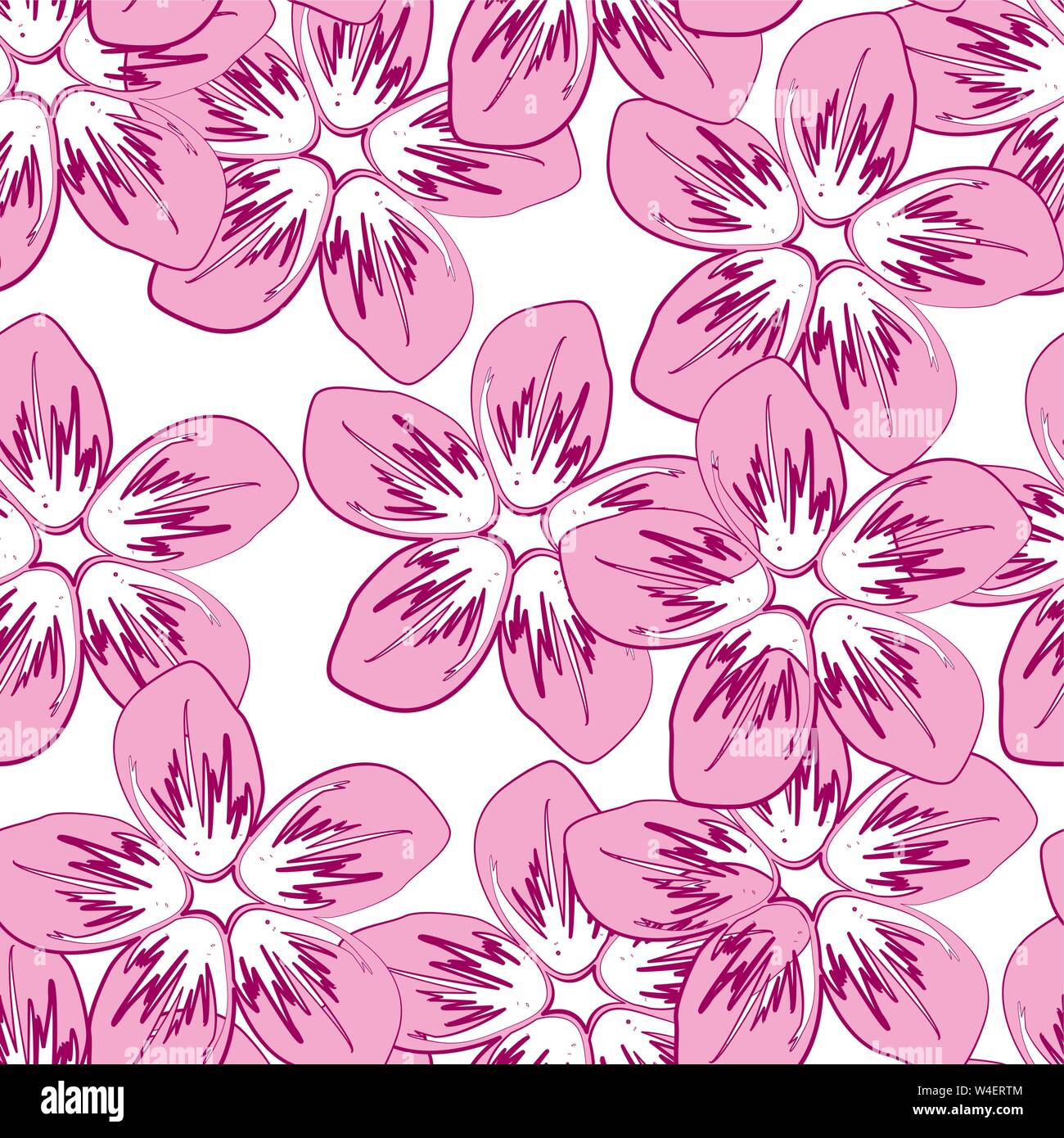 Flowers seamless pattern colorful. Abstract flowers seamless pattern Stock Vector