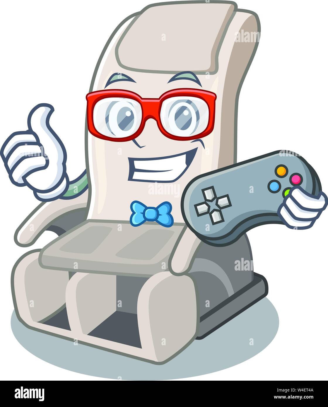 Gamer massage chair the middle room cartoon vector illustration Stock Vector Image & Art Alamy