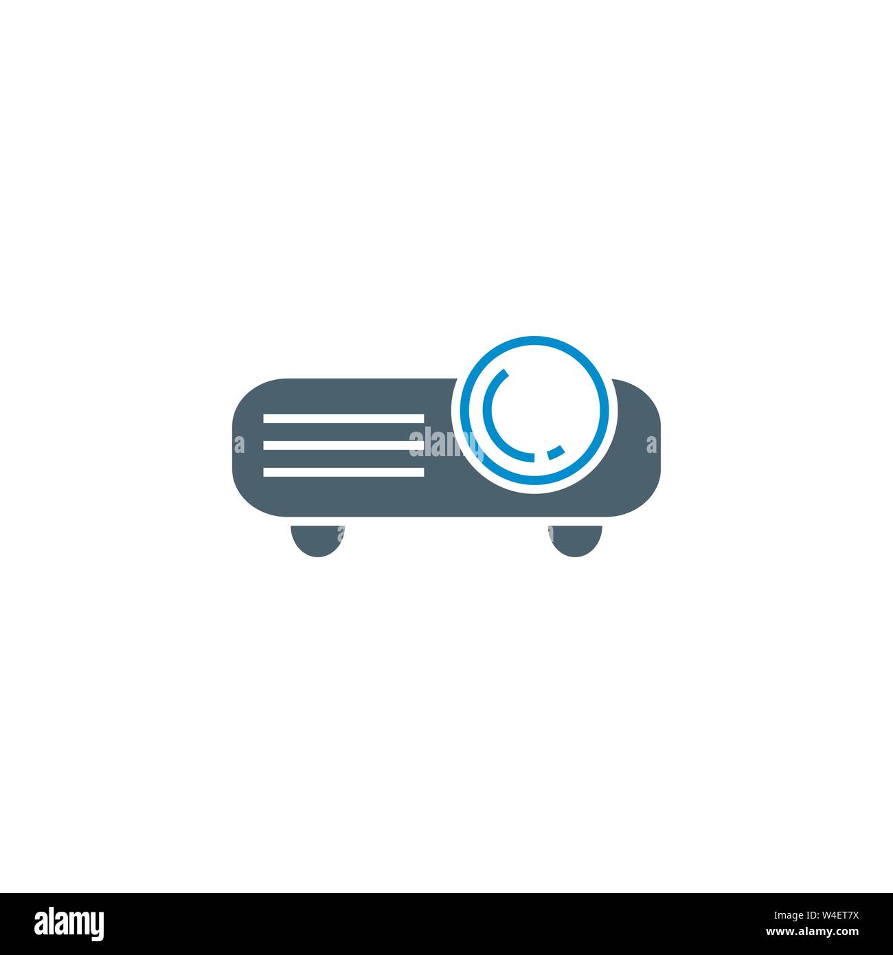 Video Projector related vector glyph icon. Stock Vector