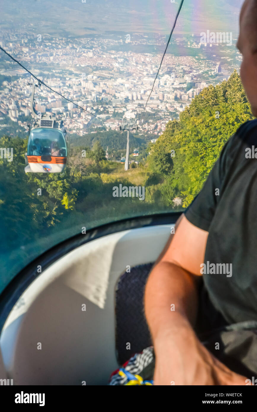 SKOPJE,REPUBLIC OF NORTH MACEDONIA-AUGUST 24th 2018: Visitors enjoy the