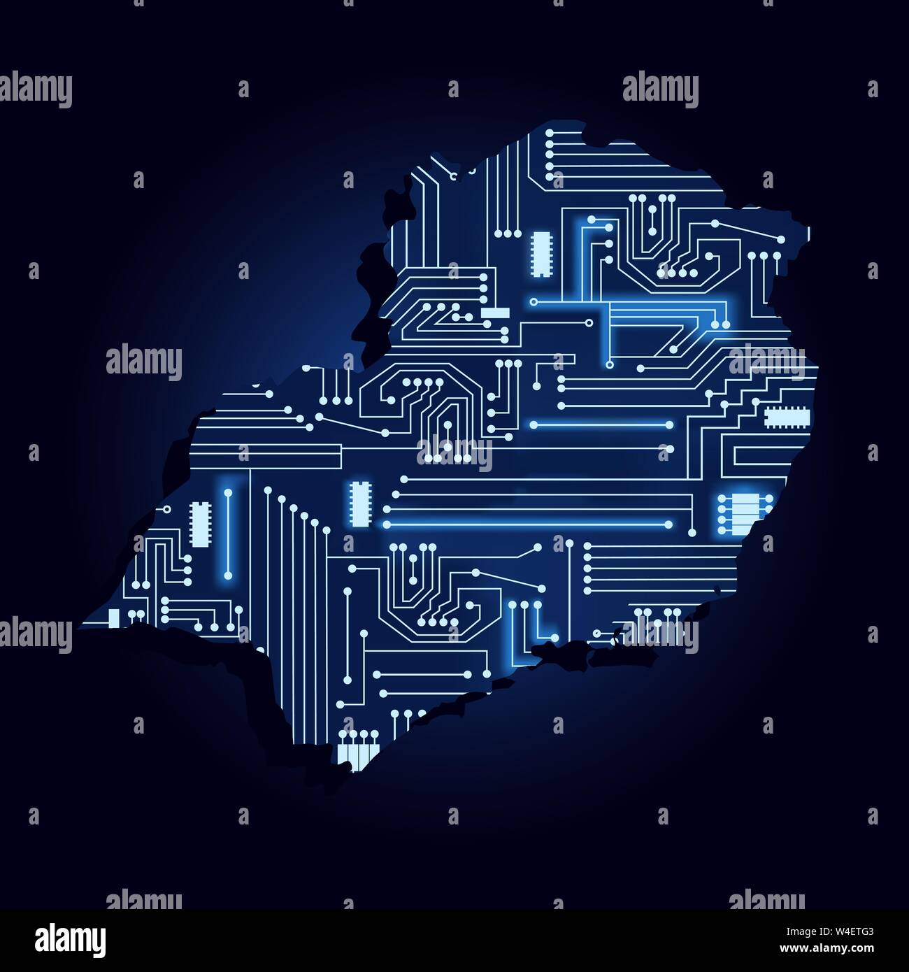 Map brazil Stock Vector Images - Alamy