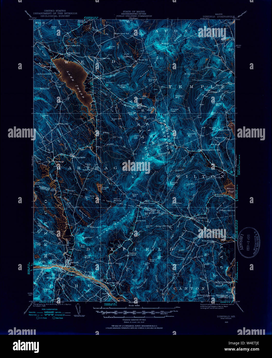 Dixfield map hires stock photography and images Alamy