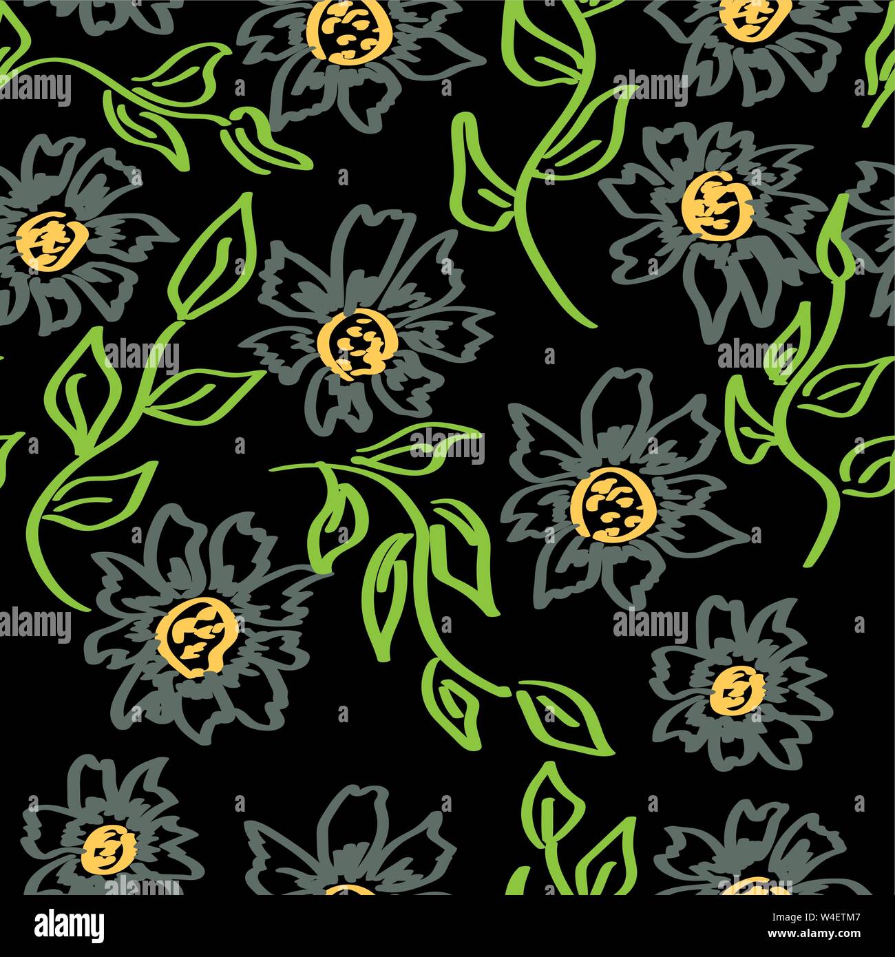 Vintage paper flowers Stock Vector Images - Alamy