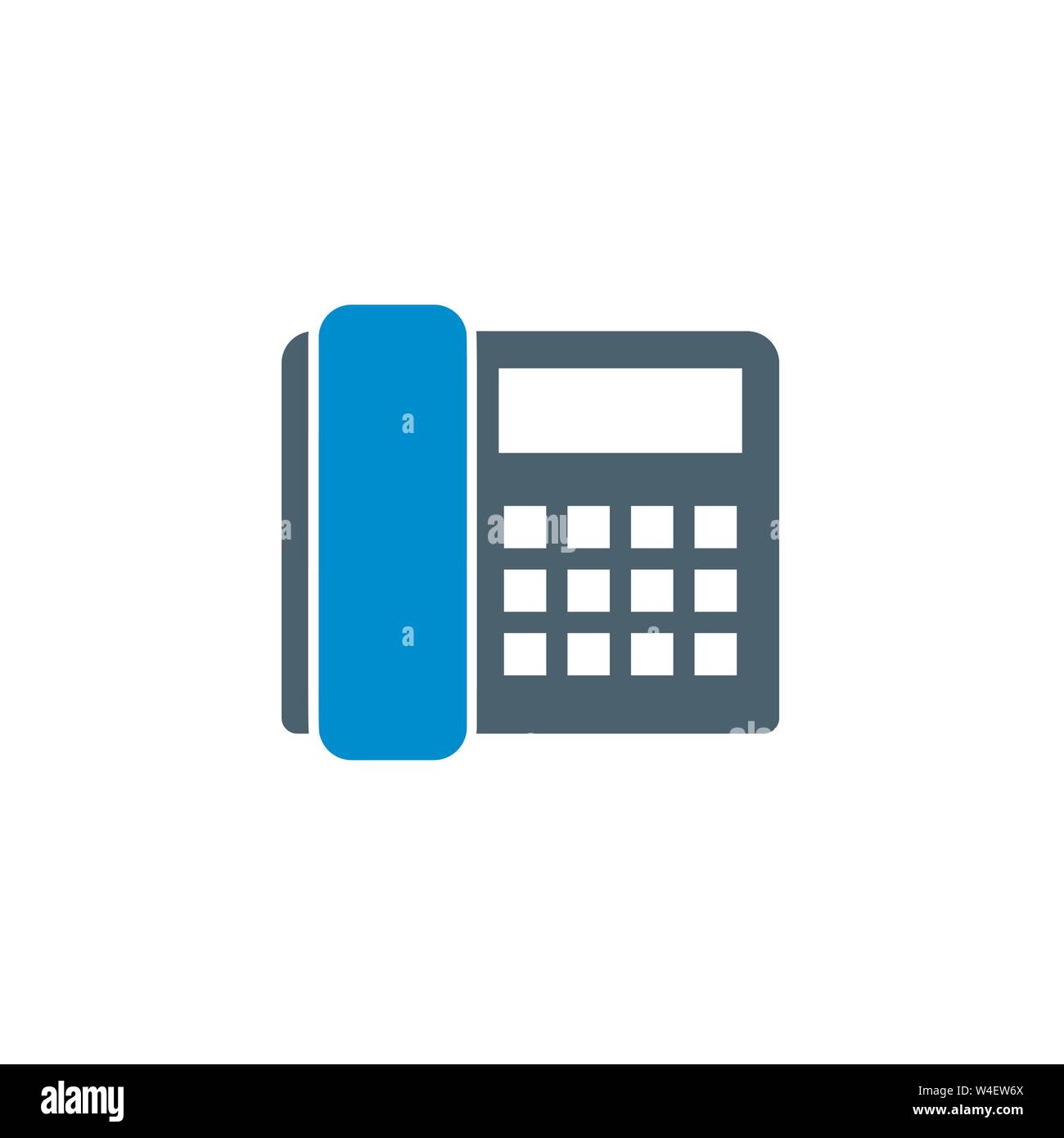 Office Phone related vector glyph icon. Stock Vector