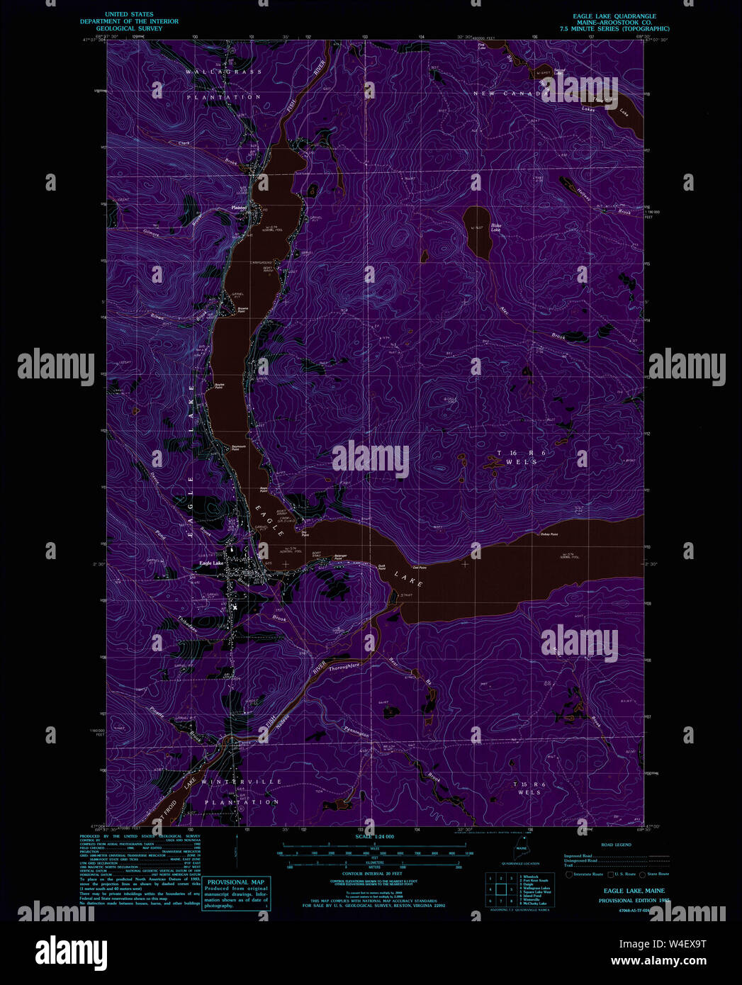 Map of eagle lake hires stock photography and images Alamy