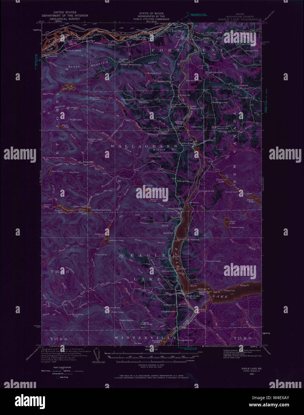 Map of eagle lake hi-res stock photography and images - Alamy