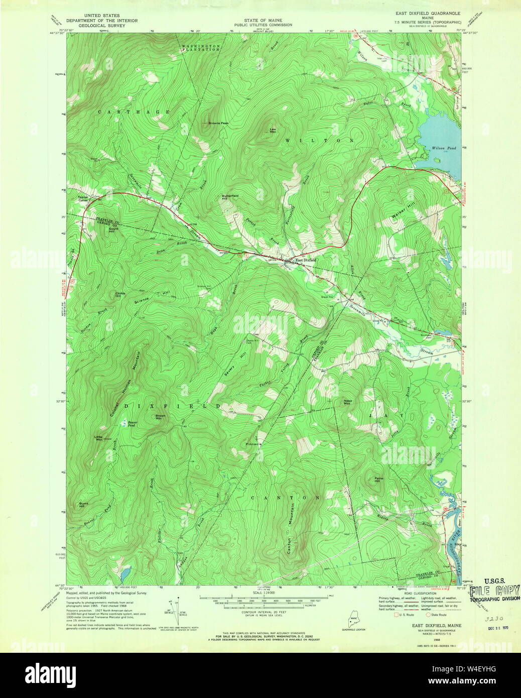 Map of dixfield hires stock photography and images Alamy
