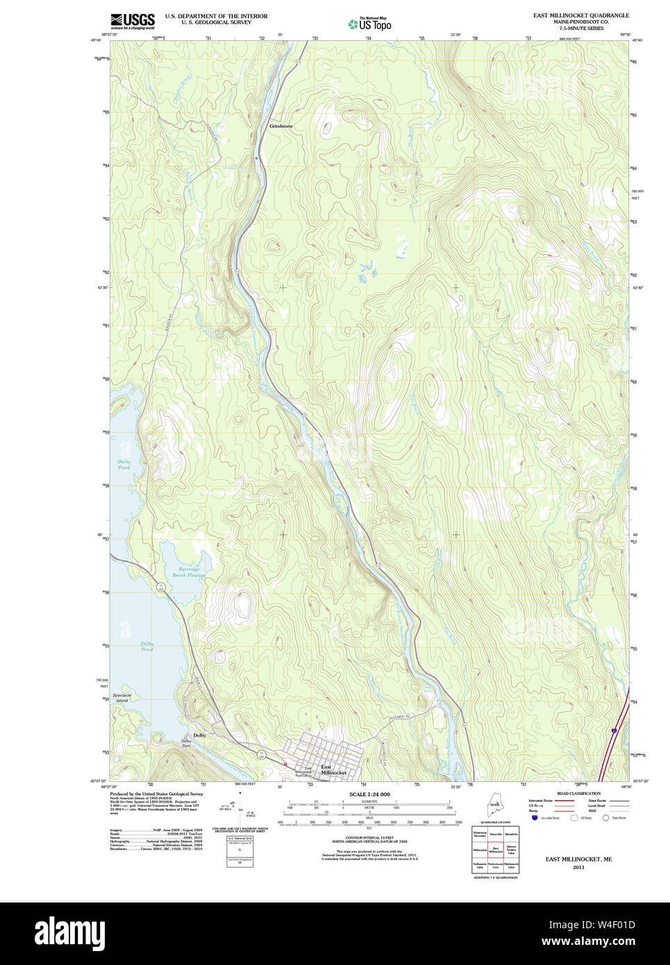 East millinocket maine map Cut Out Stock Images & Pictures Alamy