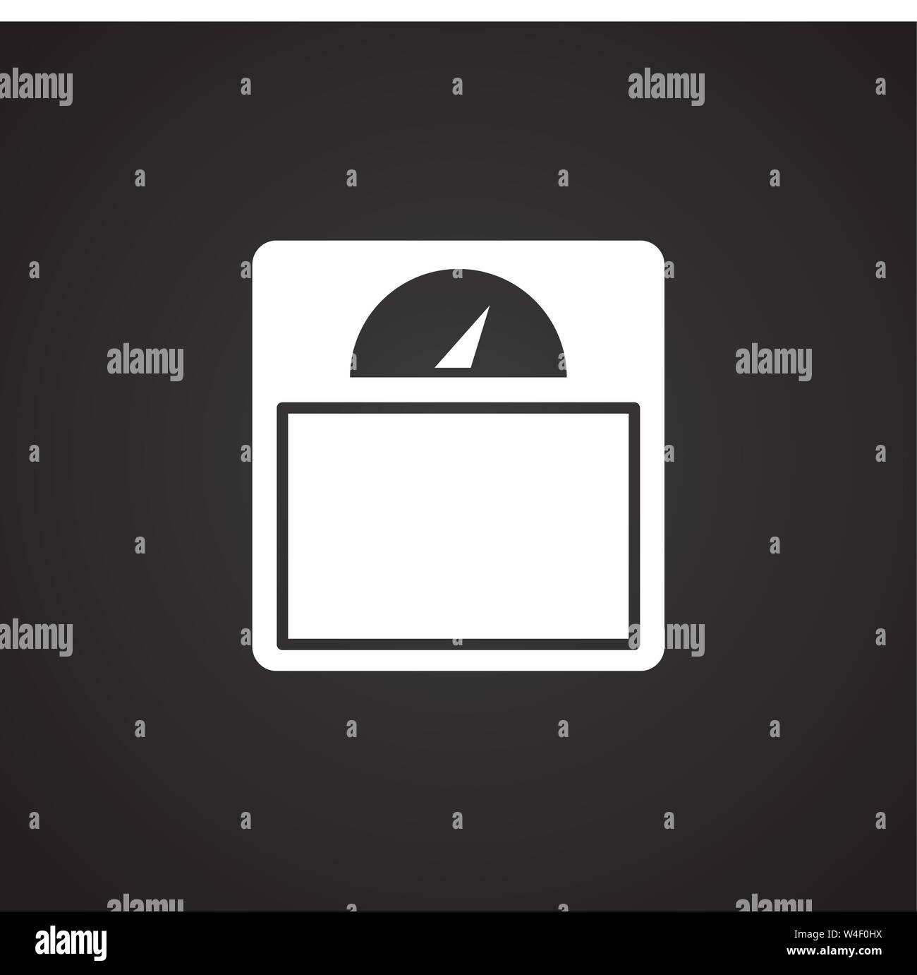 Measuring tool icon on background for graphic and web design. Simple ...