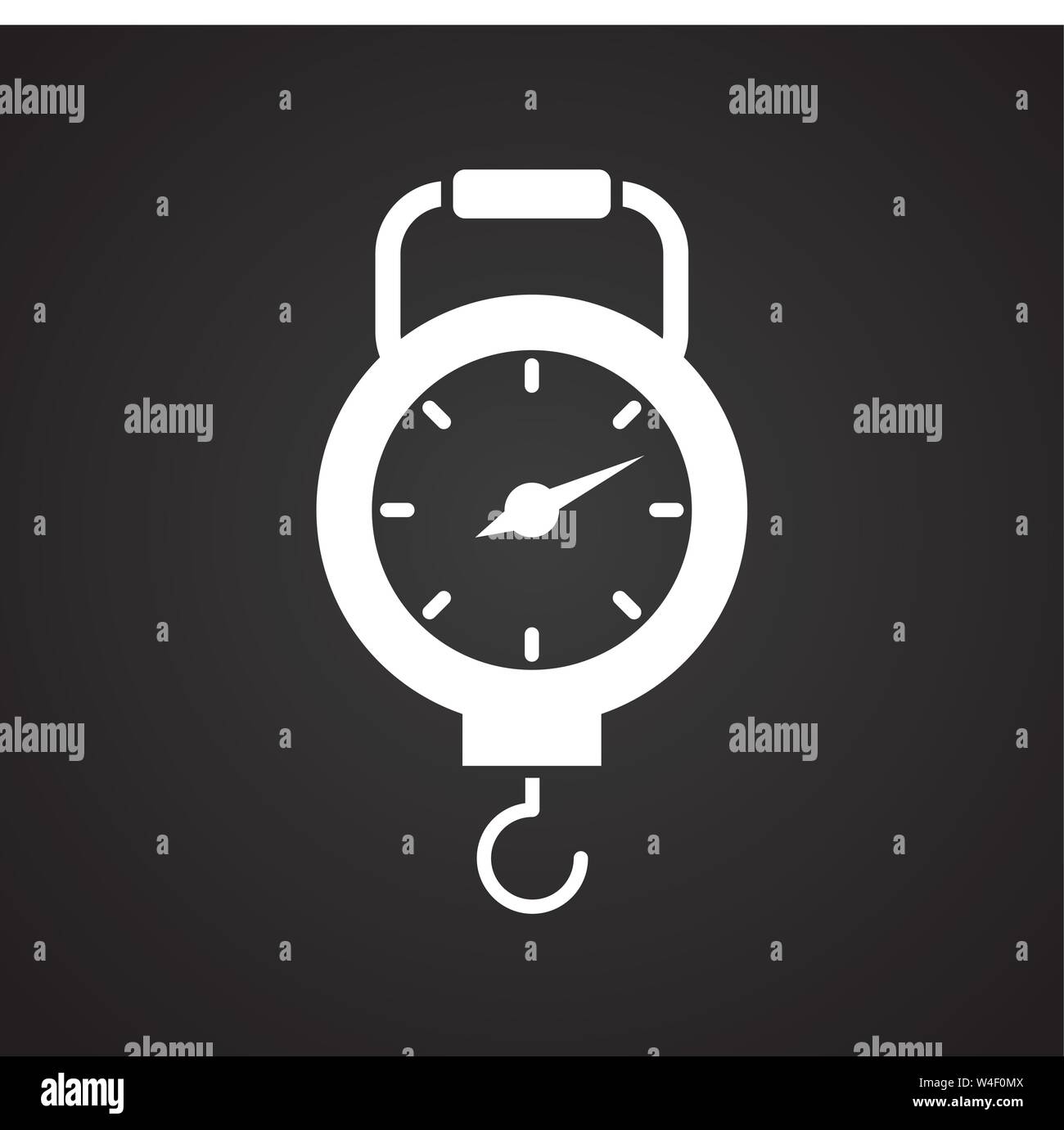 Measuring tool icon on background for graphic and web design. Simple ...