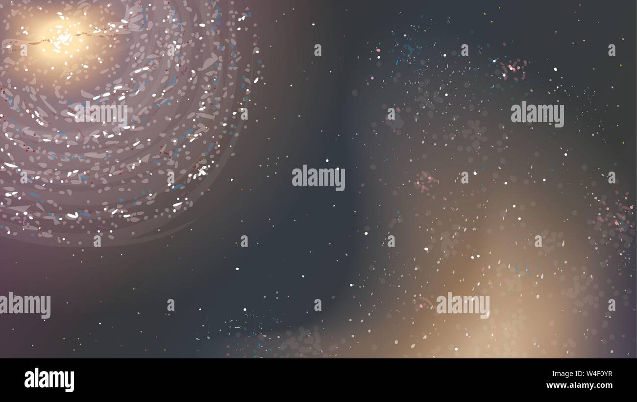 Space wallpaper with galaxies, vector illustration Stock Vector Image ...