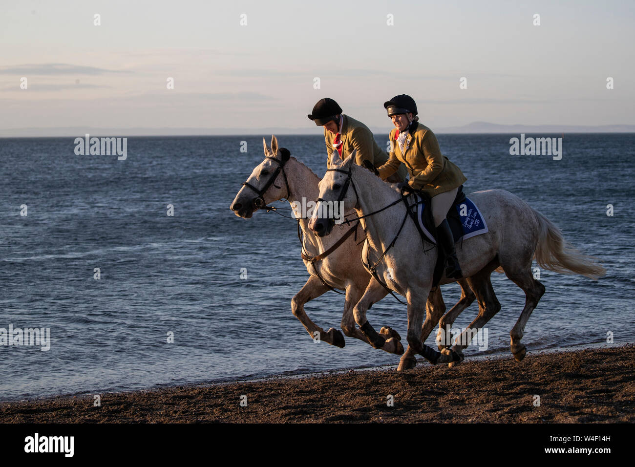 Horse-riders take part in the Crusaders