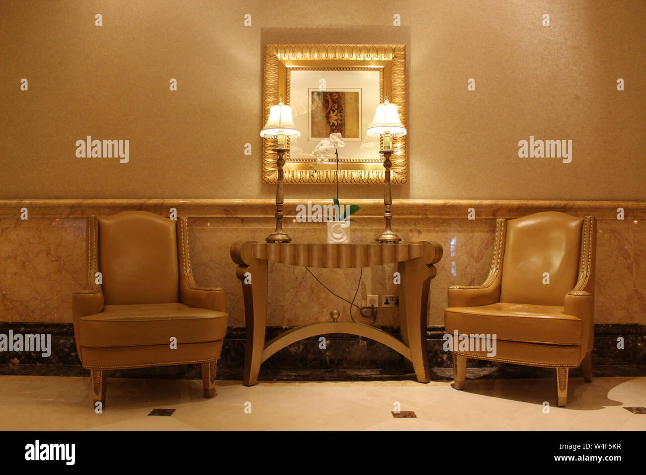 Decorations and Furniture Inside Emirates Palace, Abu Dhabi, UAE Stock Photo Alamy