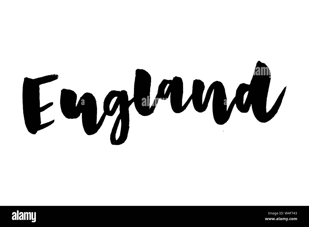 England calligraphy template text for your design illustration concept