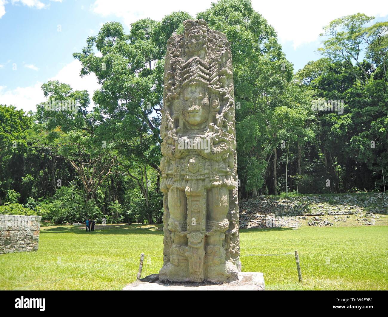 The ruins at Copan, Honduras, Central  America, Maya or Mayan Ruins. Ruinas Stock Photo