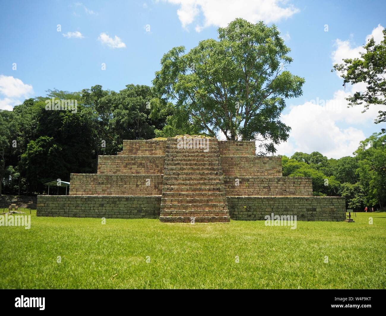 The ruins at Copan, Honduras, Central  America, Maya or Mayan Ruins. Ruinas Stock Photo