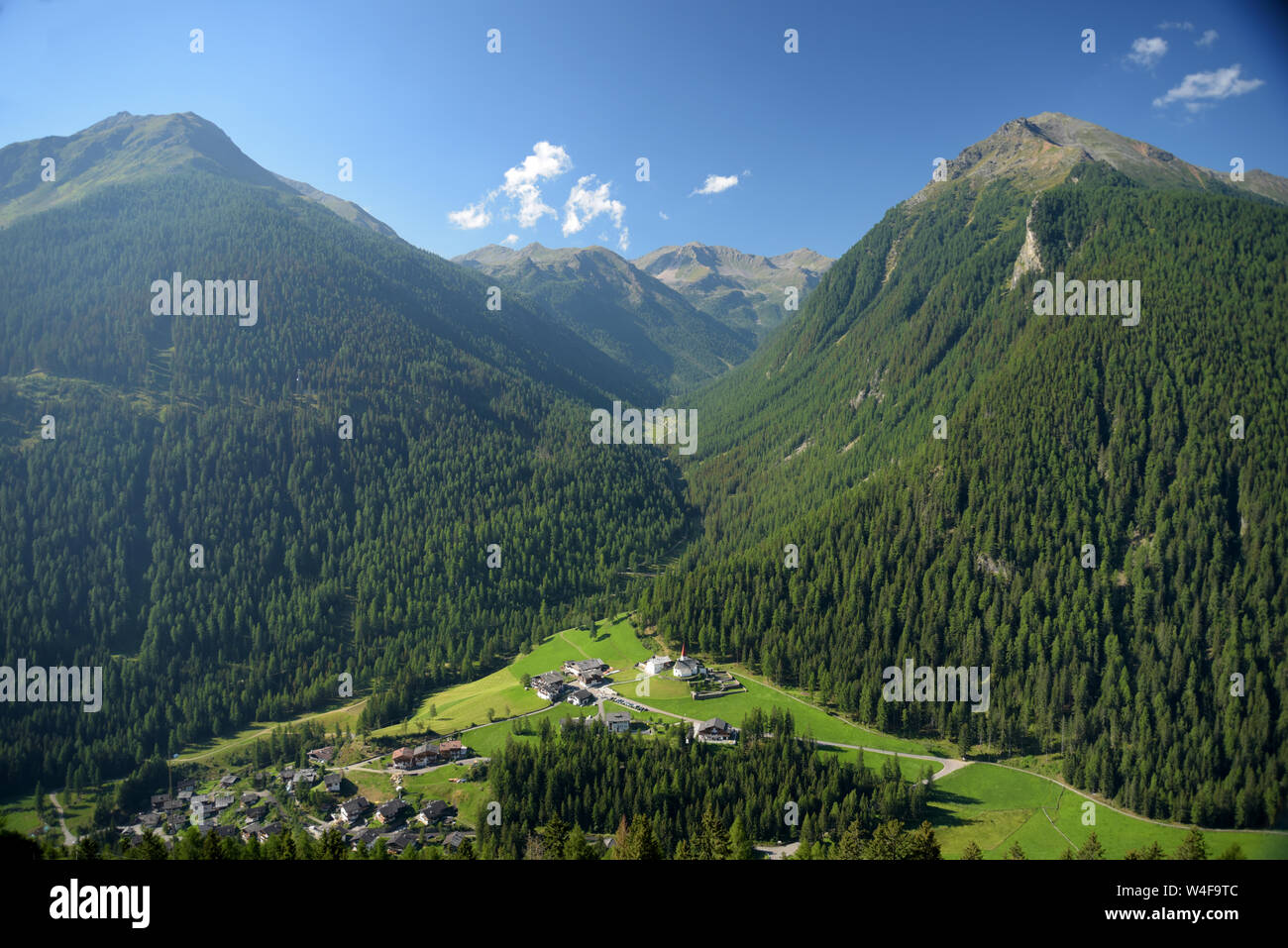 Italy, Alto Adige, Val d'Ultimo, Ultenthal Saint Gertrude Stock Photo