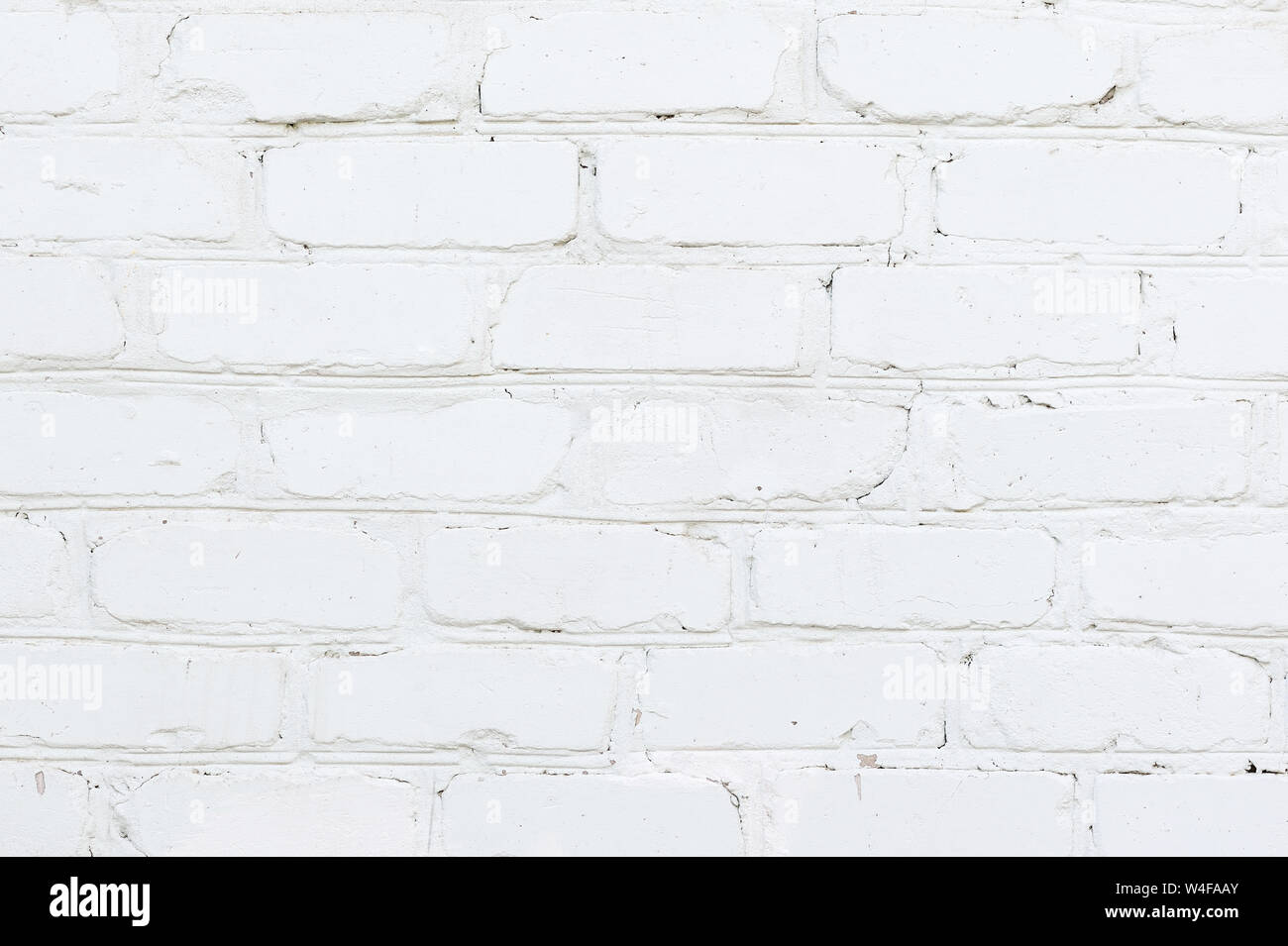 Modern white brick wall texture background with place for your text. Image in light gray tonality Stock Photo