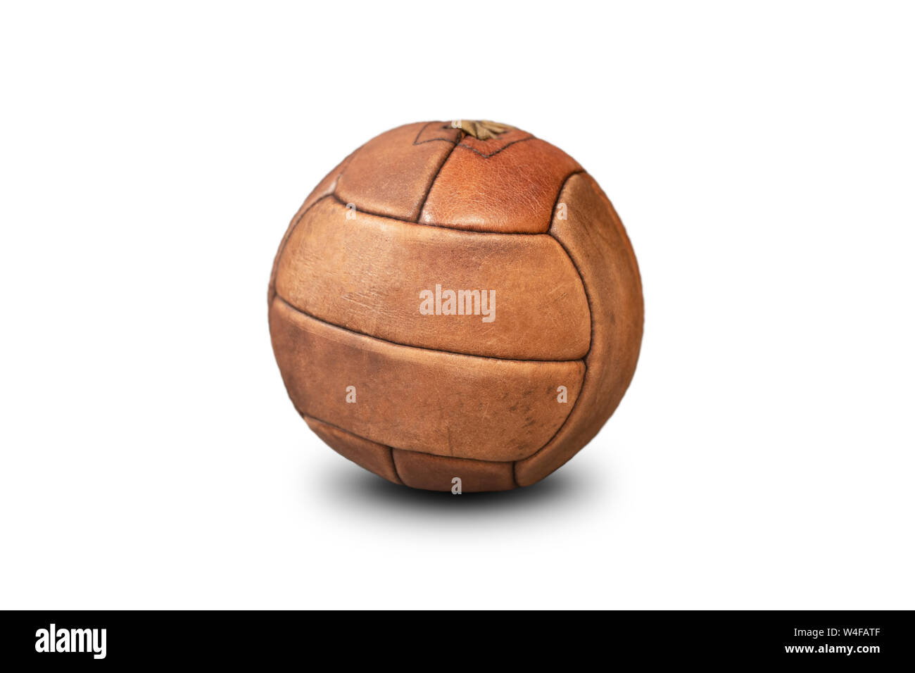 Antique football ball dates back to early in the 20th century. Old