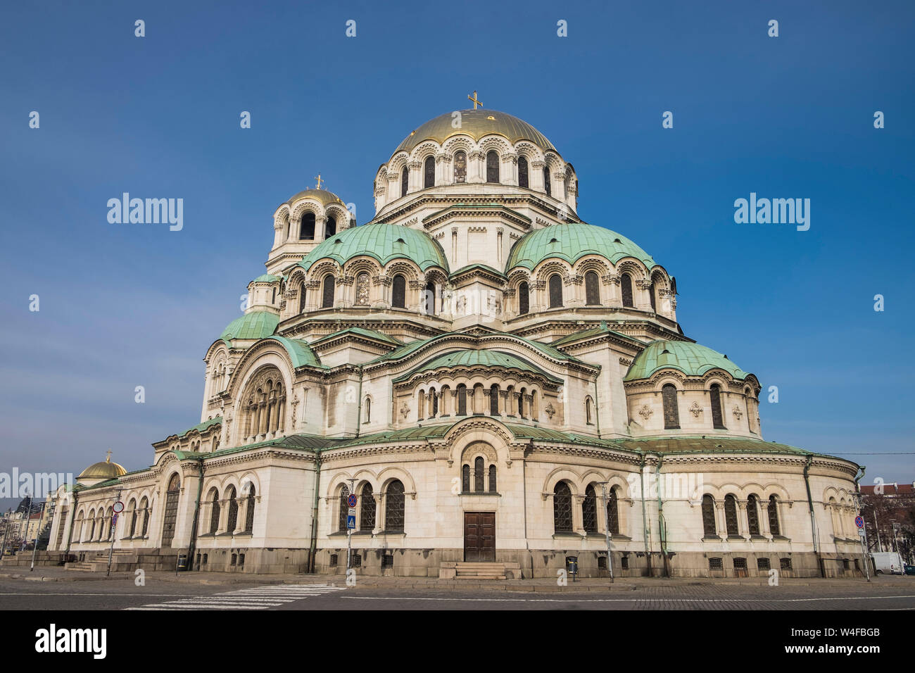 Bulgaria, Sofia, Cathedral church Alexander Nevski in the center of the Bulgarian capital Sofia Stock Photo