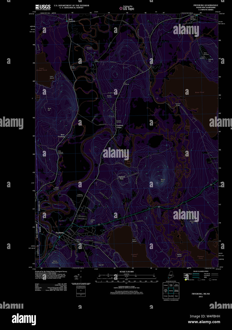 Maine USGS Historical Map Fryeburg 20110829 TM Inversion Restoration