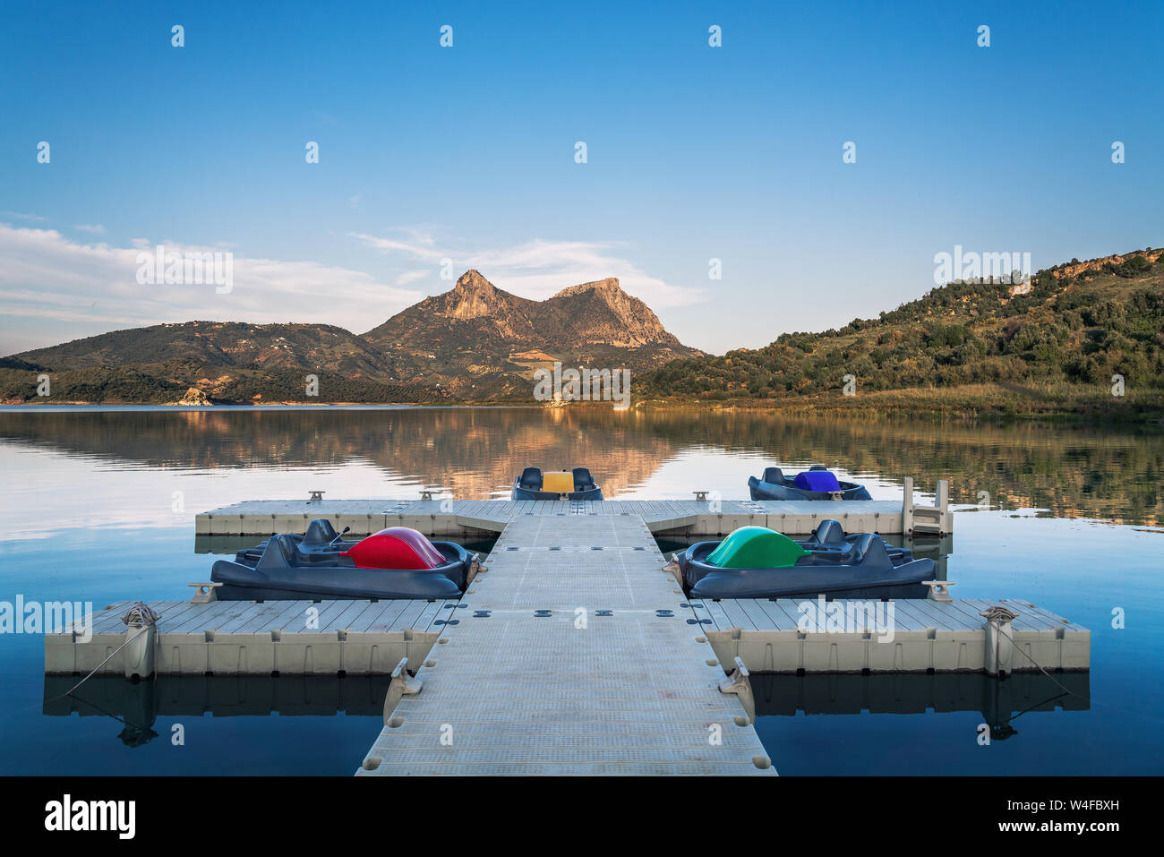 Pedal Boats in Zahara de la Sierra and El Gastor Dam at Guadalete River ...
