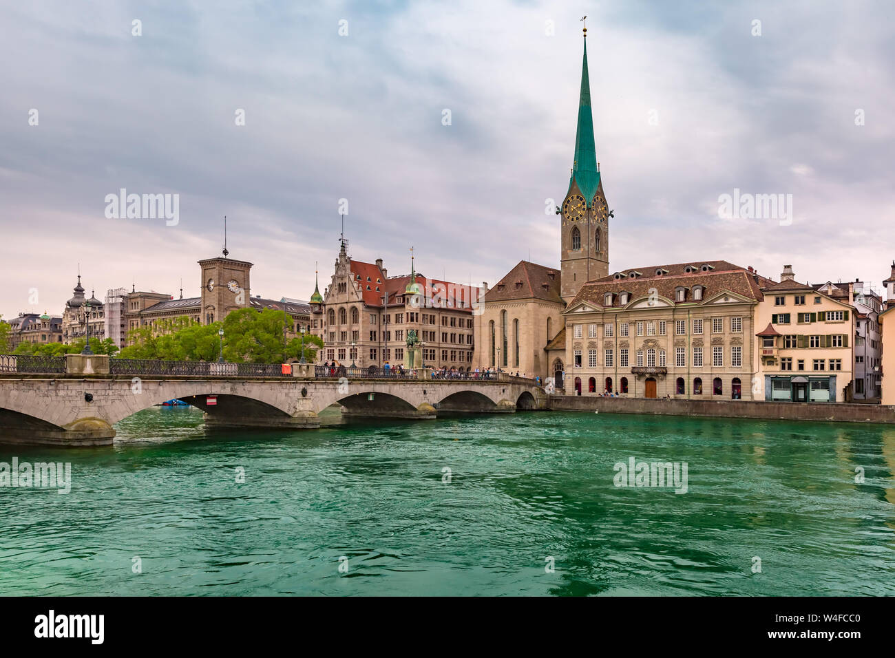 zurich-the-largest-city-in-switzerland-stock-photo-alamy
