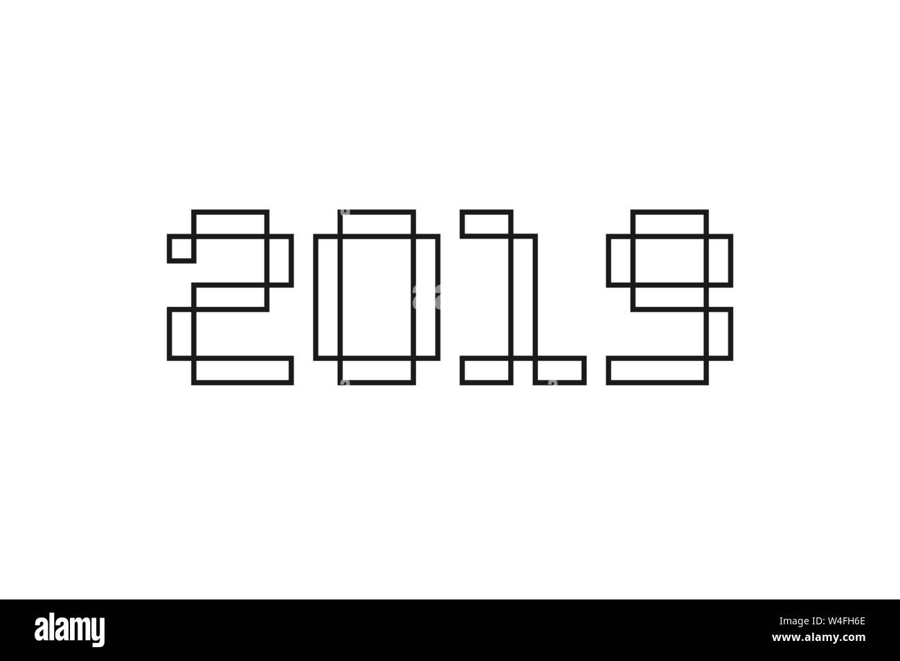 2019 text design for your promotional greetings cards Stock Vector ...