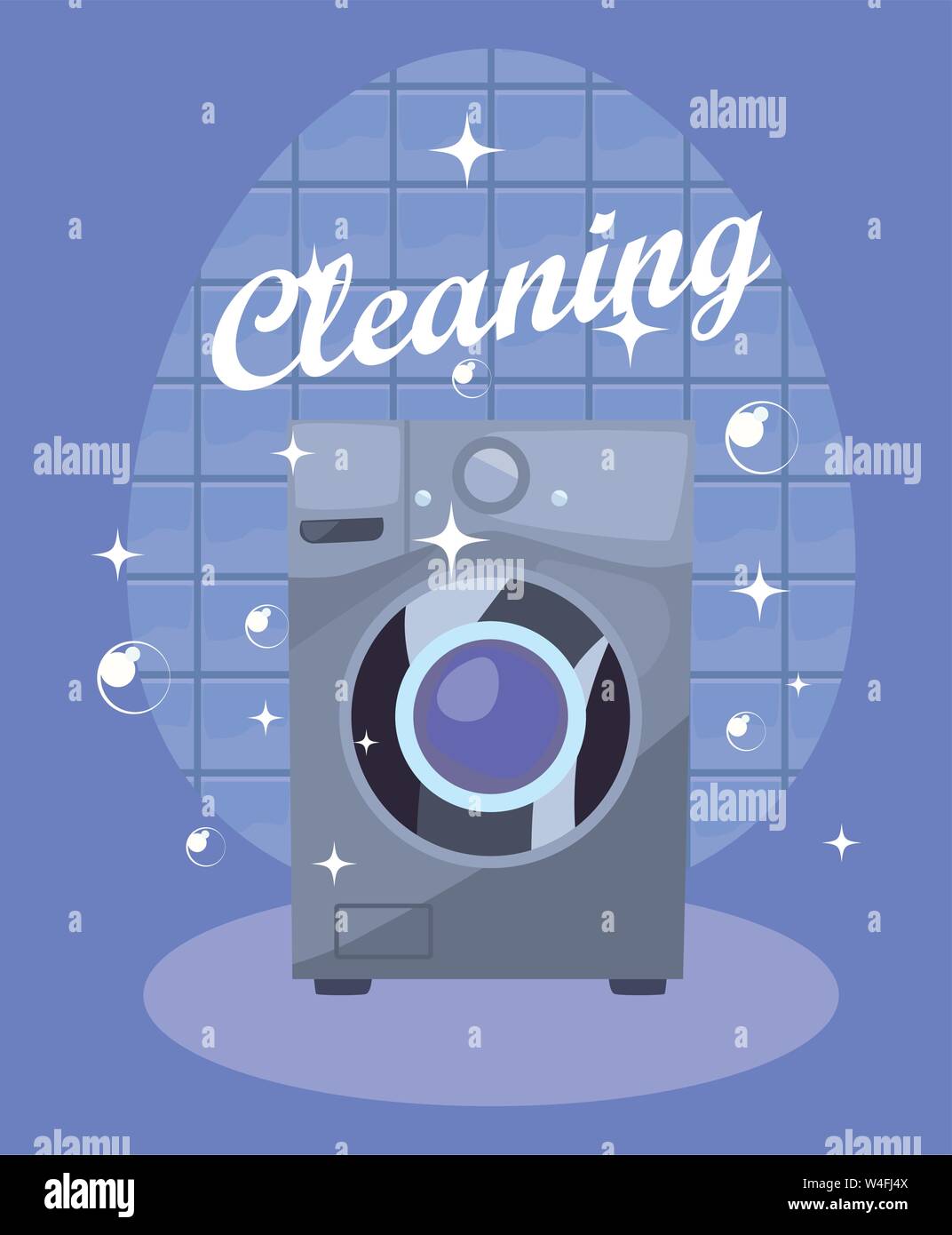 washing machine bubbles cleaning products and supplies vector illustration Stock Vector Image