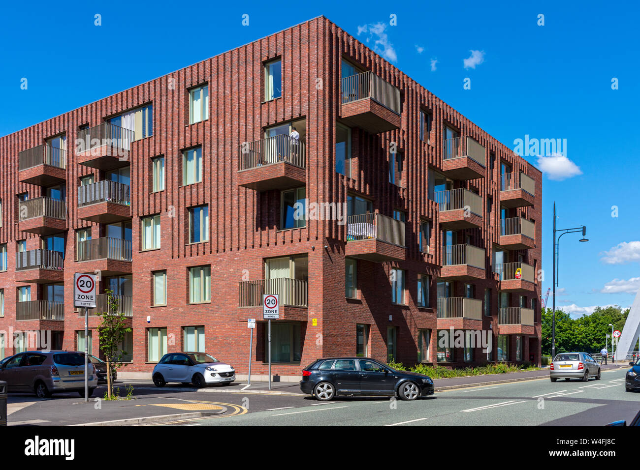 The Aaban apartments, Leaf Street, Hulme, Manchester, England, UK Stock