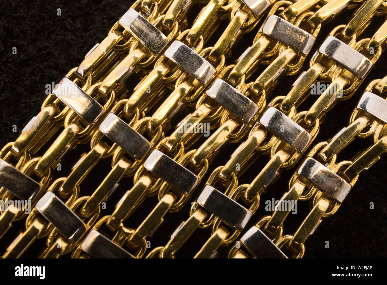 Masculine gold chains for men at Living Stones Stock Photo