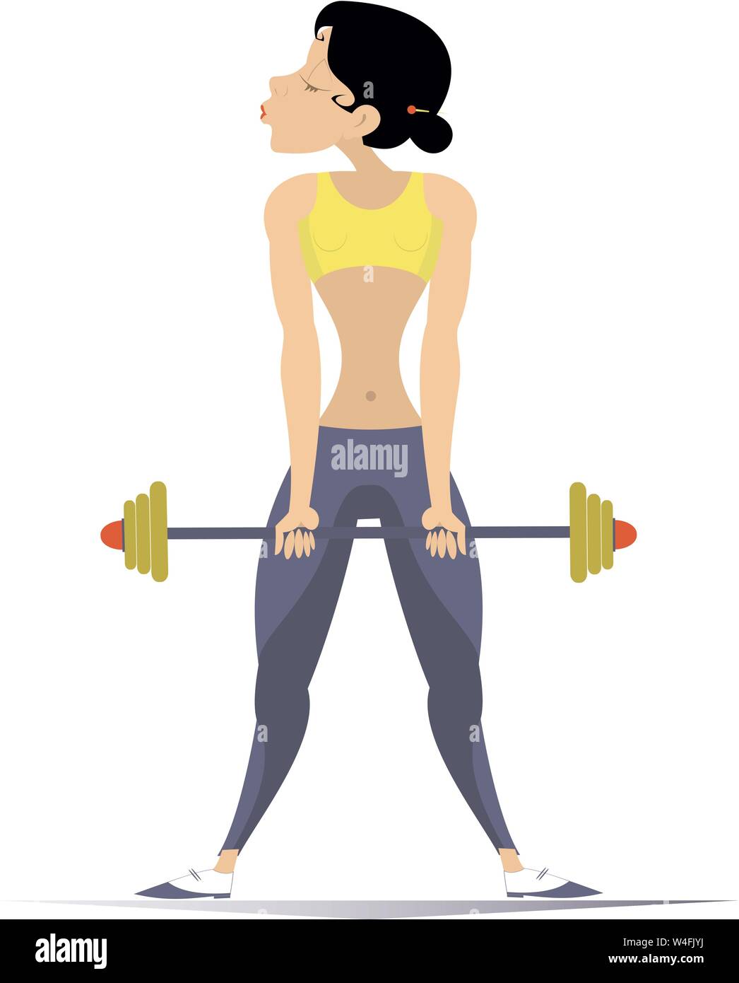 Bodybuilding exercises Stock Vector Images - Alamy