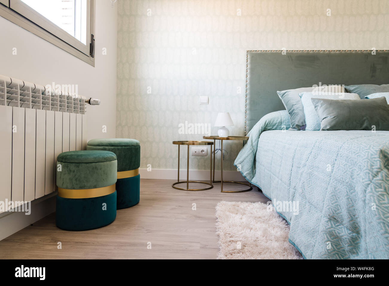Stylish Contemporary Bedroom Interior Scandinavian Interior