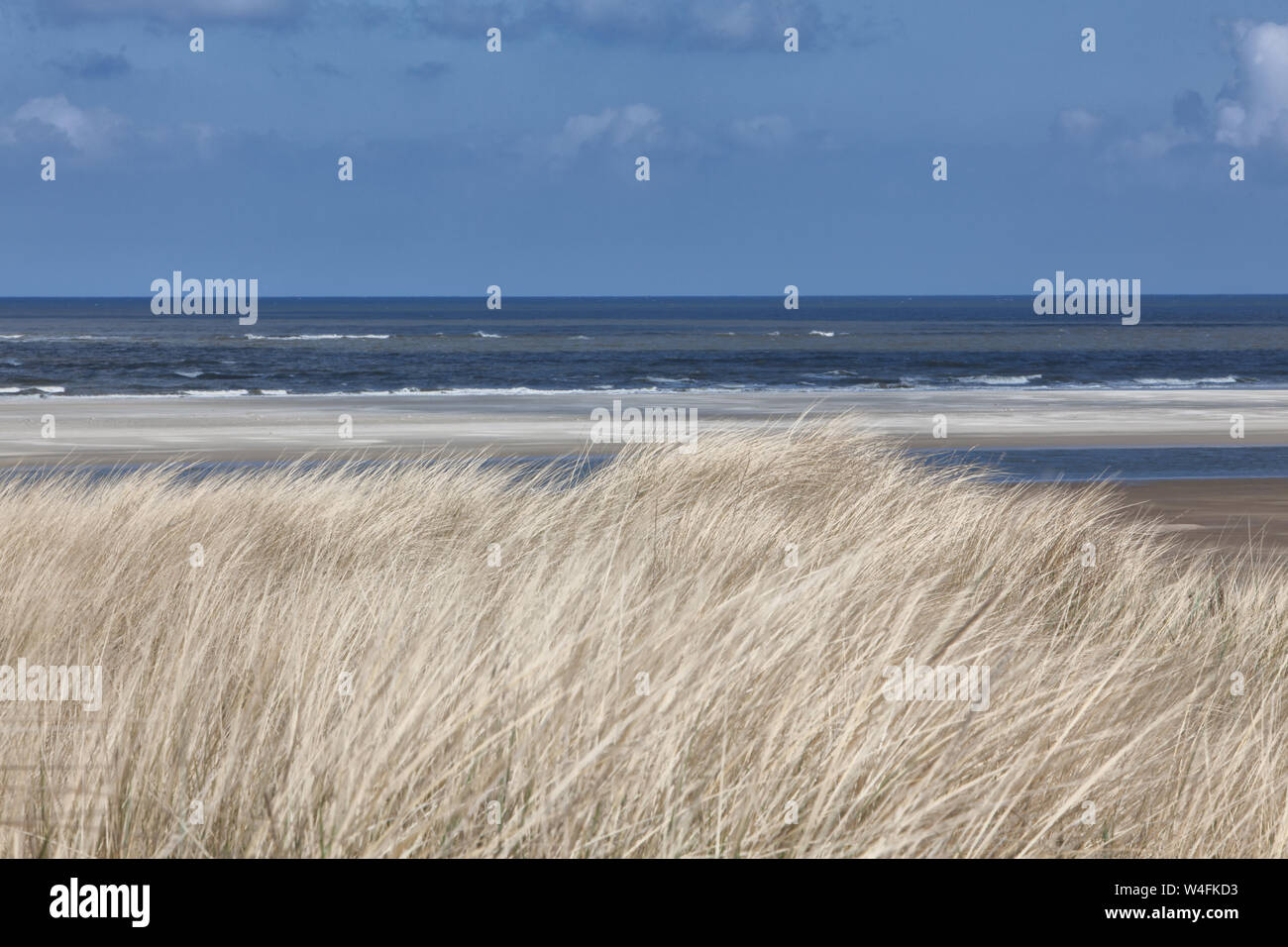 Europe Germany East Frisia North Sea Langeoog - A quiet spring morning on Langeoog Stock Photo