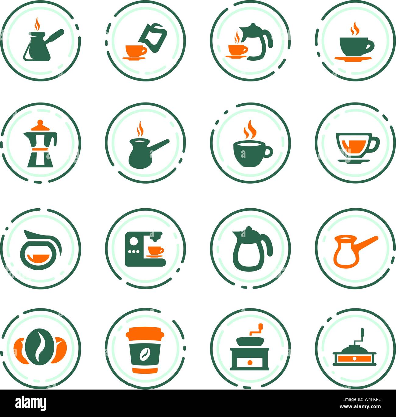 Coffee icon set for web sites and user interface Stock Vector Image ...