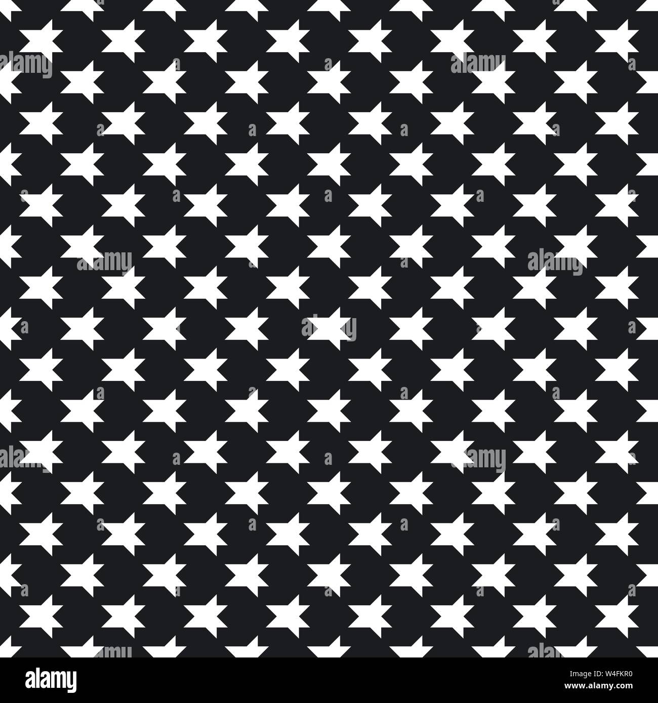 Abstract monochrome background with small angular figures Stock Vector