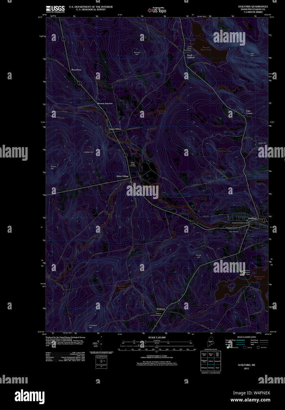 Maine USGS Historical Map Guilford 20110831 TM Inversion Restoration