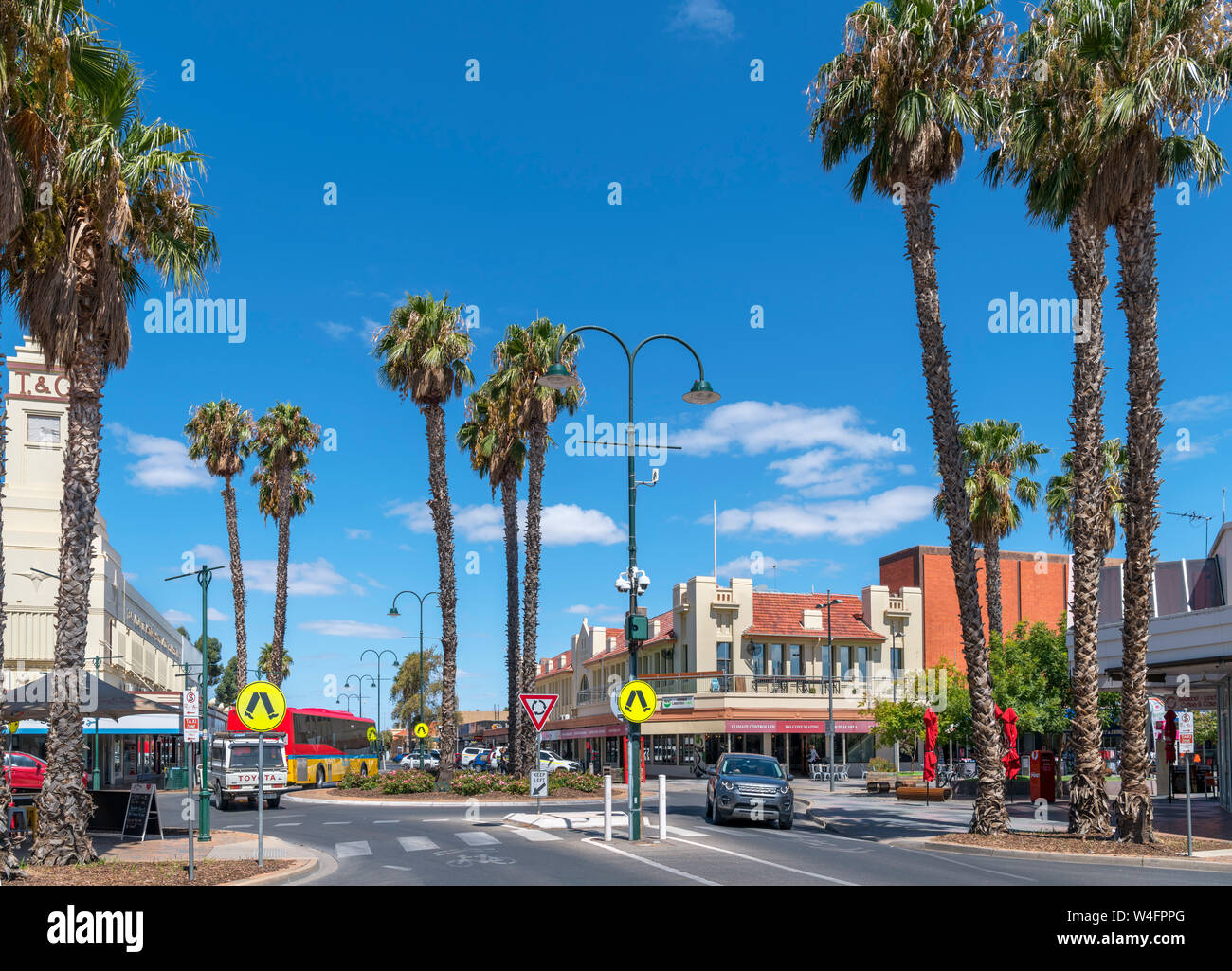 Eighth Street in the city of Mildura, Victoria, Australia Stock Photo