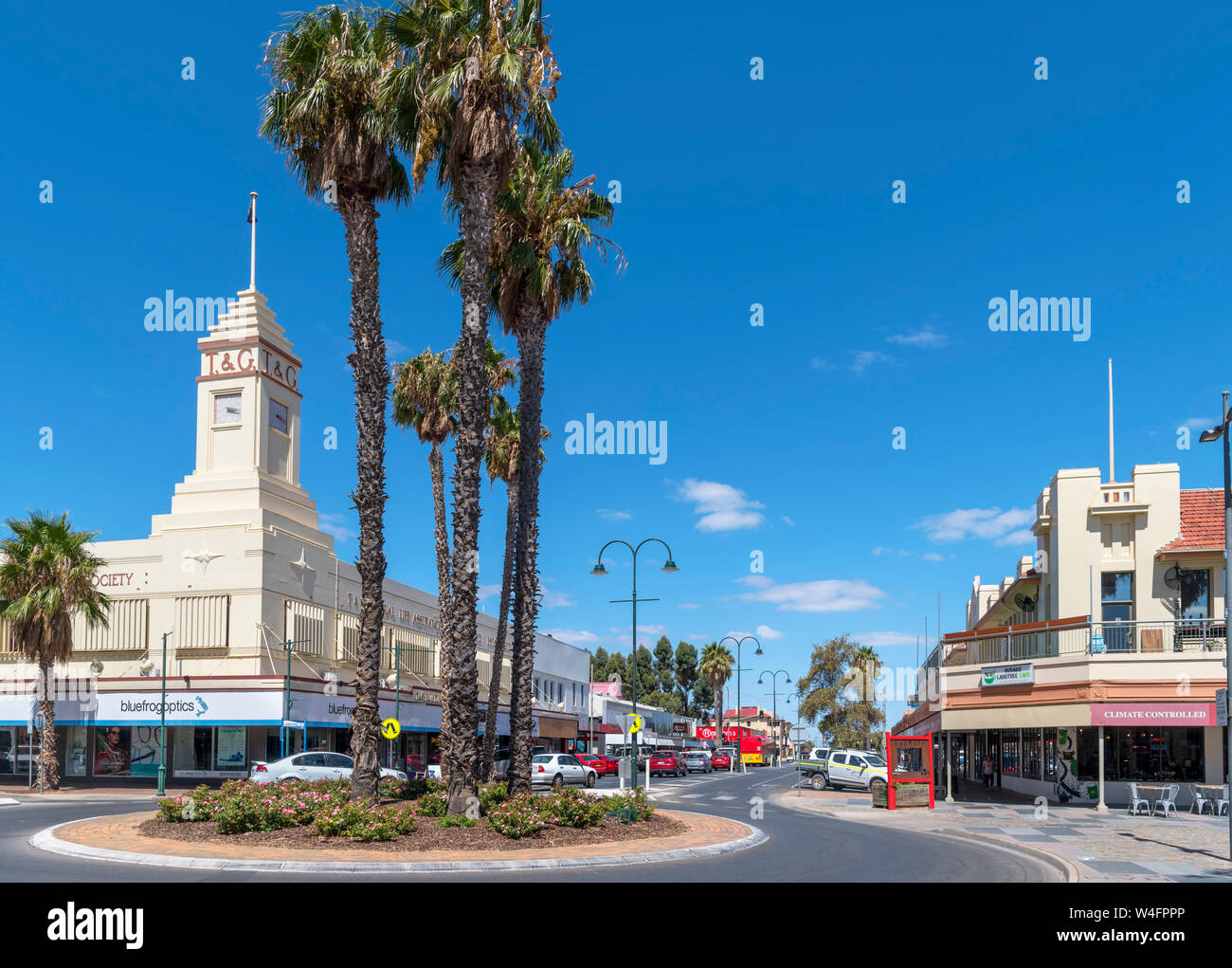 Eighth Street in the city of Mildura, Victoria, Australia Stock Photo