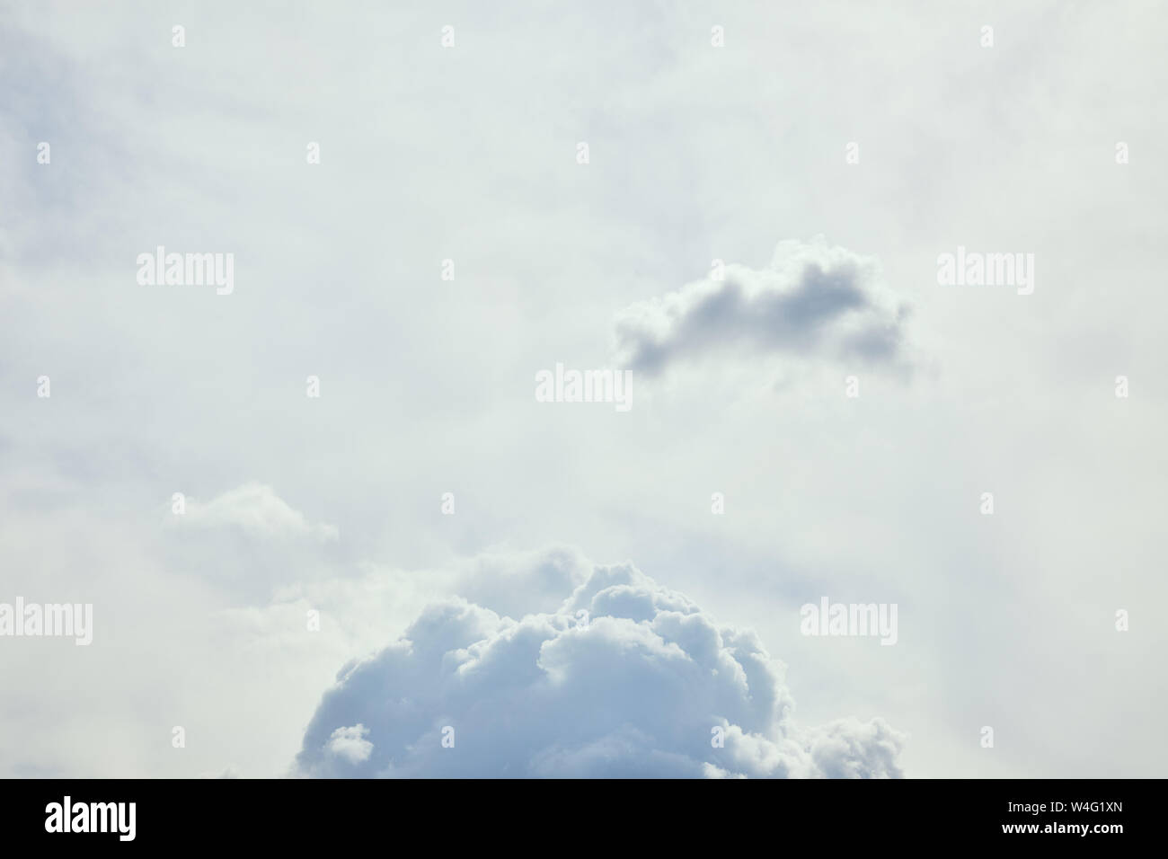 Blue sky with white clouds and copy space Stock Photo - Alamy